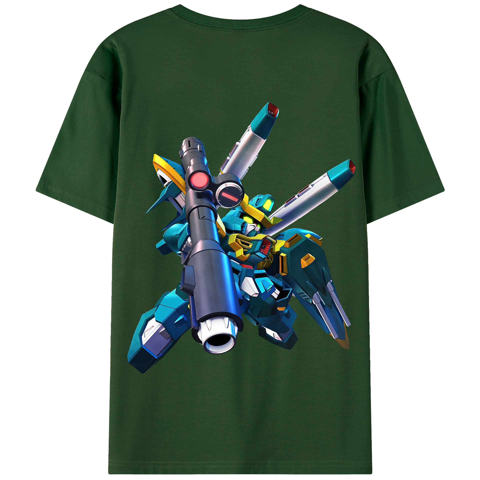 （画像用） 機動戦士ガンダム Mobile Suit Gundam 綿100％半袖Tシャツ（背面プリント）